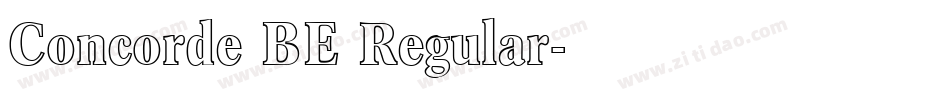 Concorde BE Regular字体转换